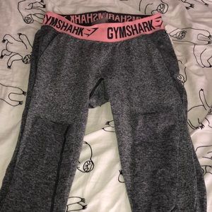Gymshark flex leggings grey and pink